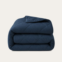 HappyBed Premium Percal dekbed Midnight Navy, hypoallergeen en sneldrogend voor het hele jaar