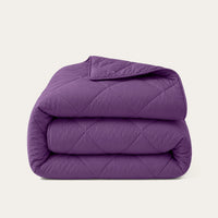 HappyBed Premium Percal dekbed in Wineberry kleur, geschikt voor het hele jaar, hypoallergeen en sneldrogend