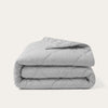 HappyBed Couette d’été lavable | Percale de coton | Gris galet