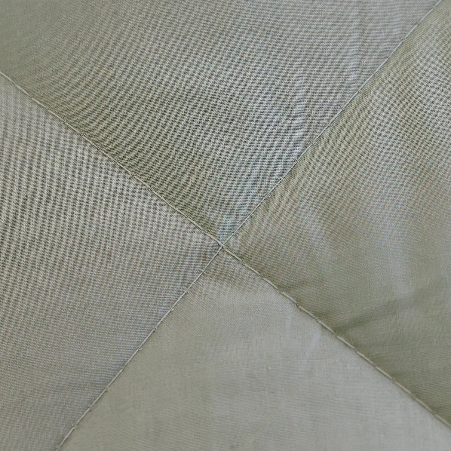 HappyBed Couette d'été lavable | Percale de coton | Vert sauge