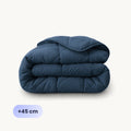 HappyBed Dark Blue - Duvet for the whole year + tuck-in flap