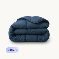 HappyBed Dark Blue - Duvet for the whole year + tuck-in flap