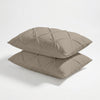 HappyBed Pillowcases | Grand Fold Velvet Light Taupe | Set of 2