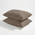 HappyBed Pillowcases | Grand Fold Velvet Taupe | Set of 2