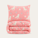 HappyBed Kids dekbed met glow in the dark eenhoorn en bijpassende kussensloop voor magisch slapen