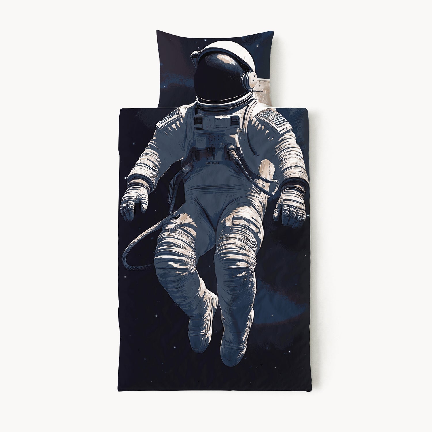 HappyBed Kids duvet for all seasons + pillowcase - Astronaut
