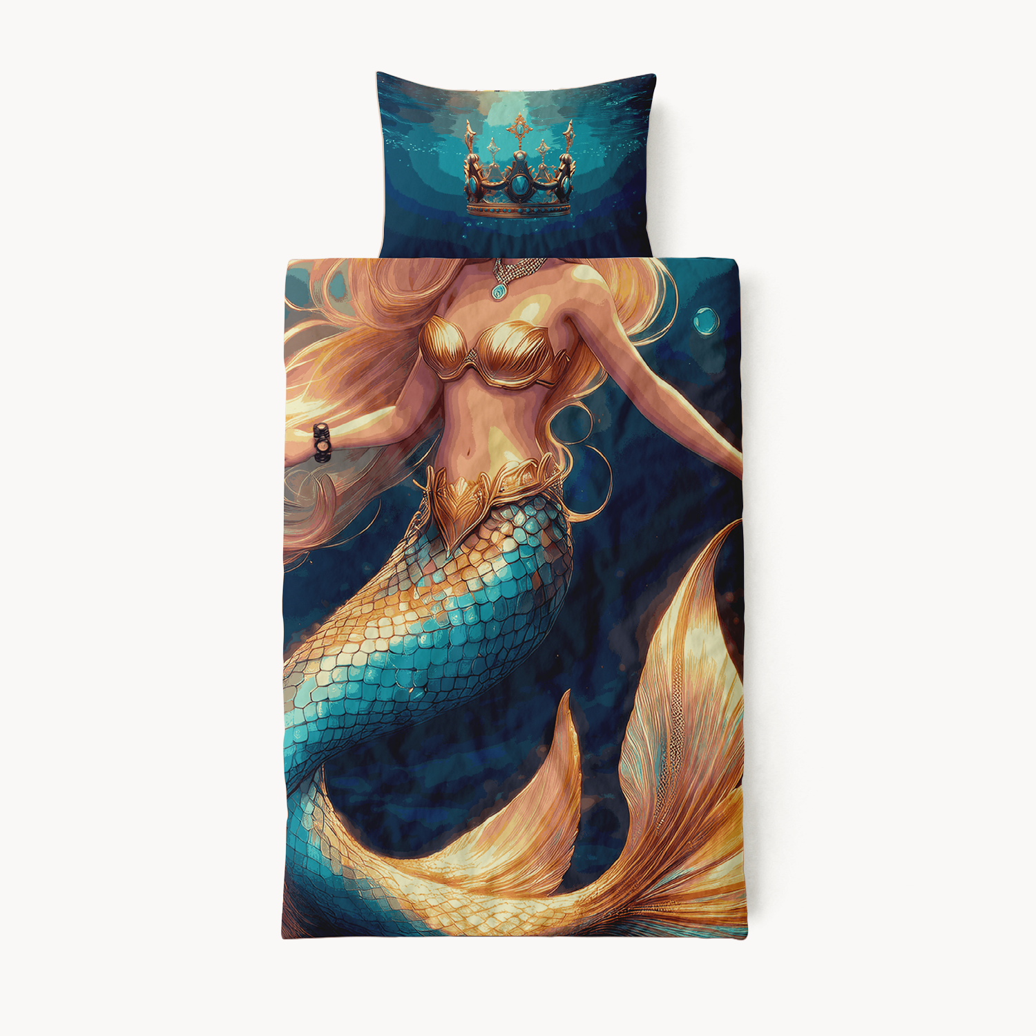 HappyBed Kids duvet for the whole year + pillowcase - mermaid