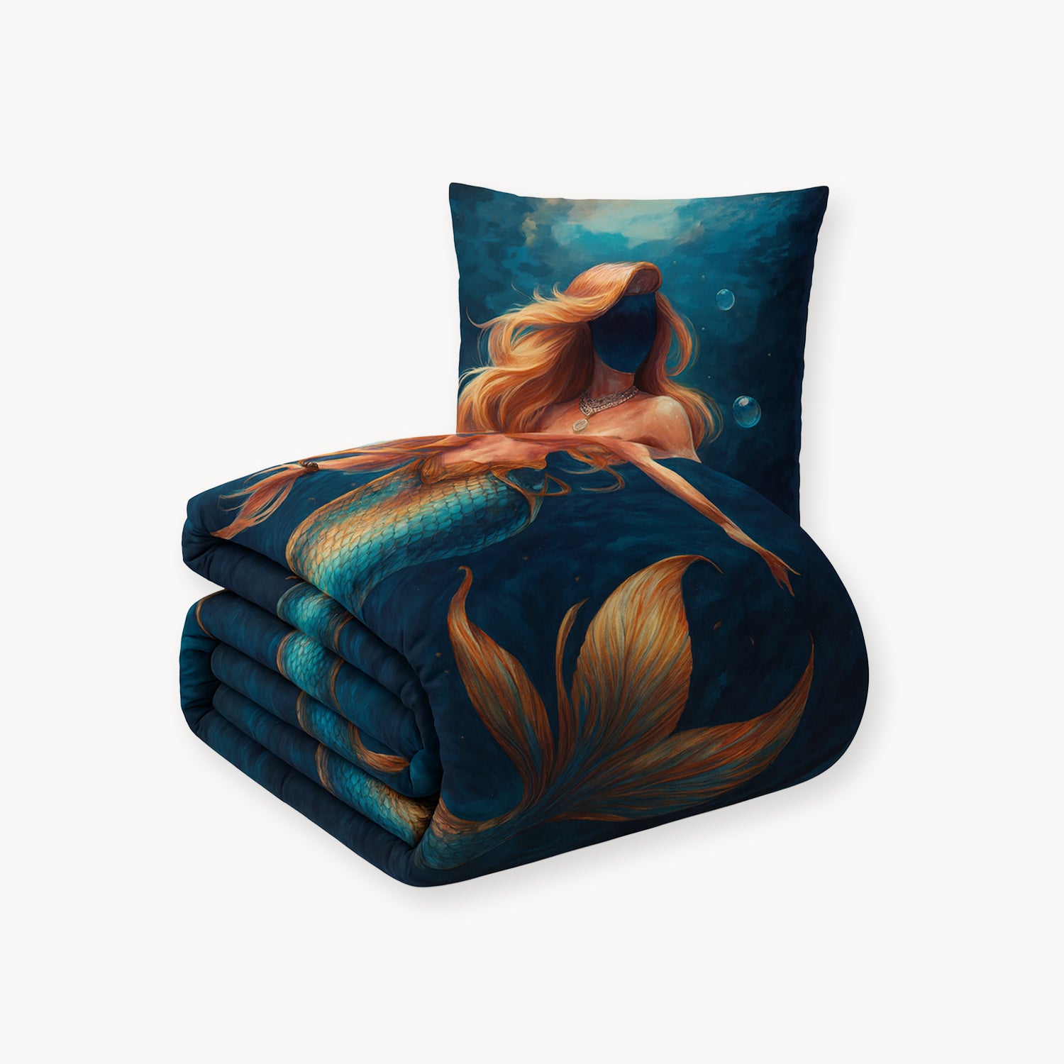 HappyBed Kids duvet for the whole year + pillowcase - mermaid - SKU: 8717752114627