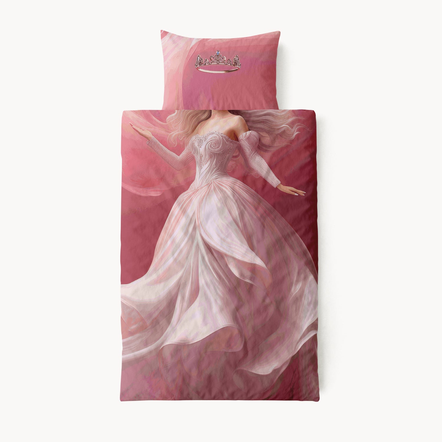 HappyBed Kids duvet for all seasons + pillowcase - Princess