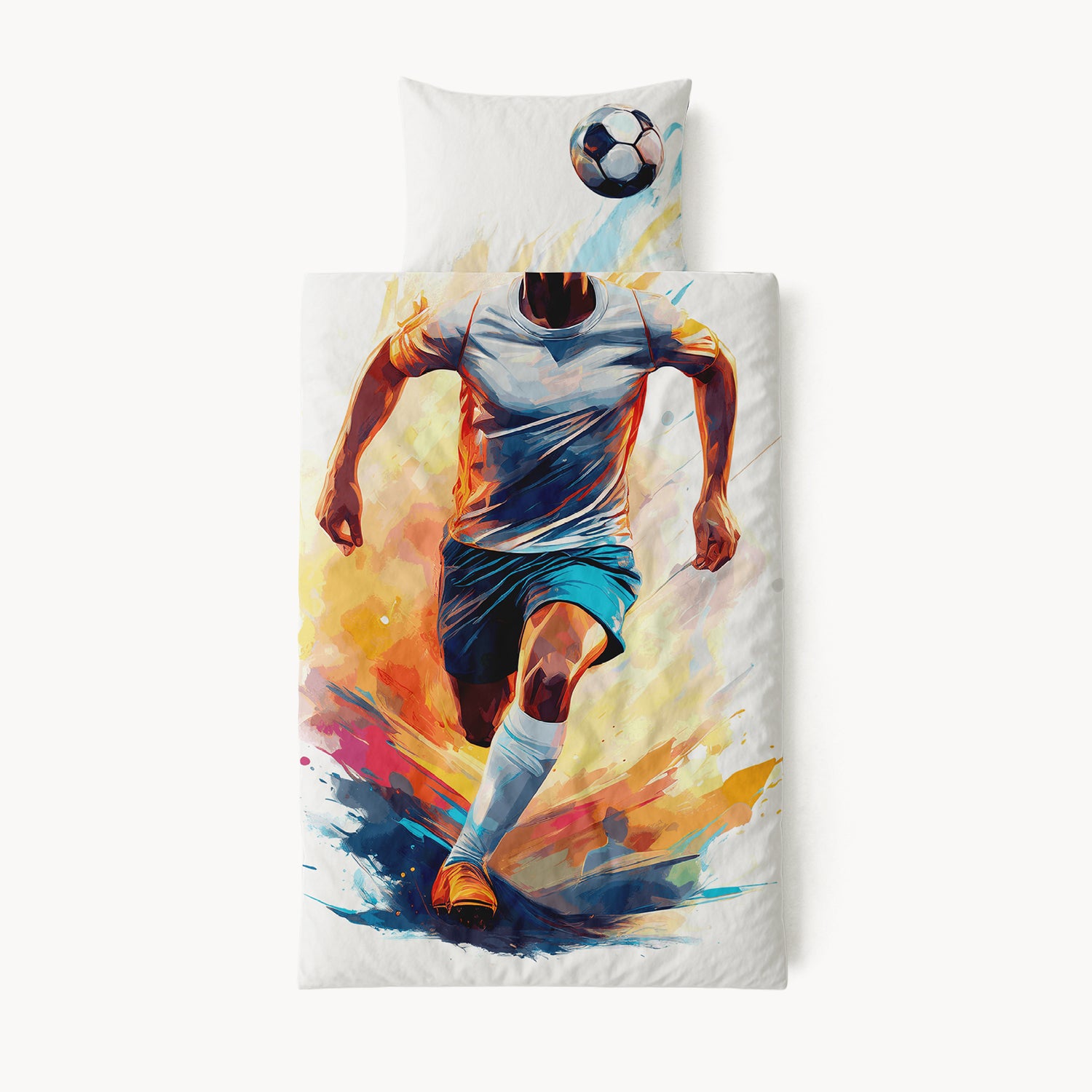 HappyBed Kids duvet for the whole year + pillowcase - Footballer