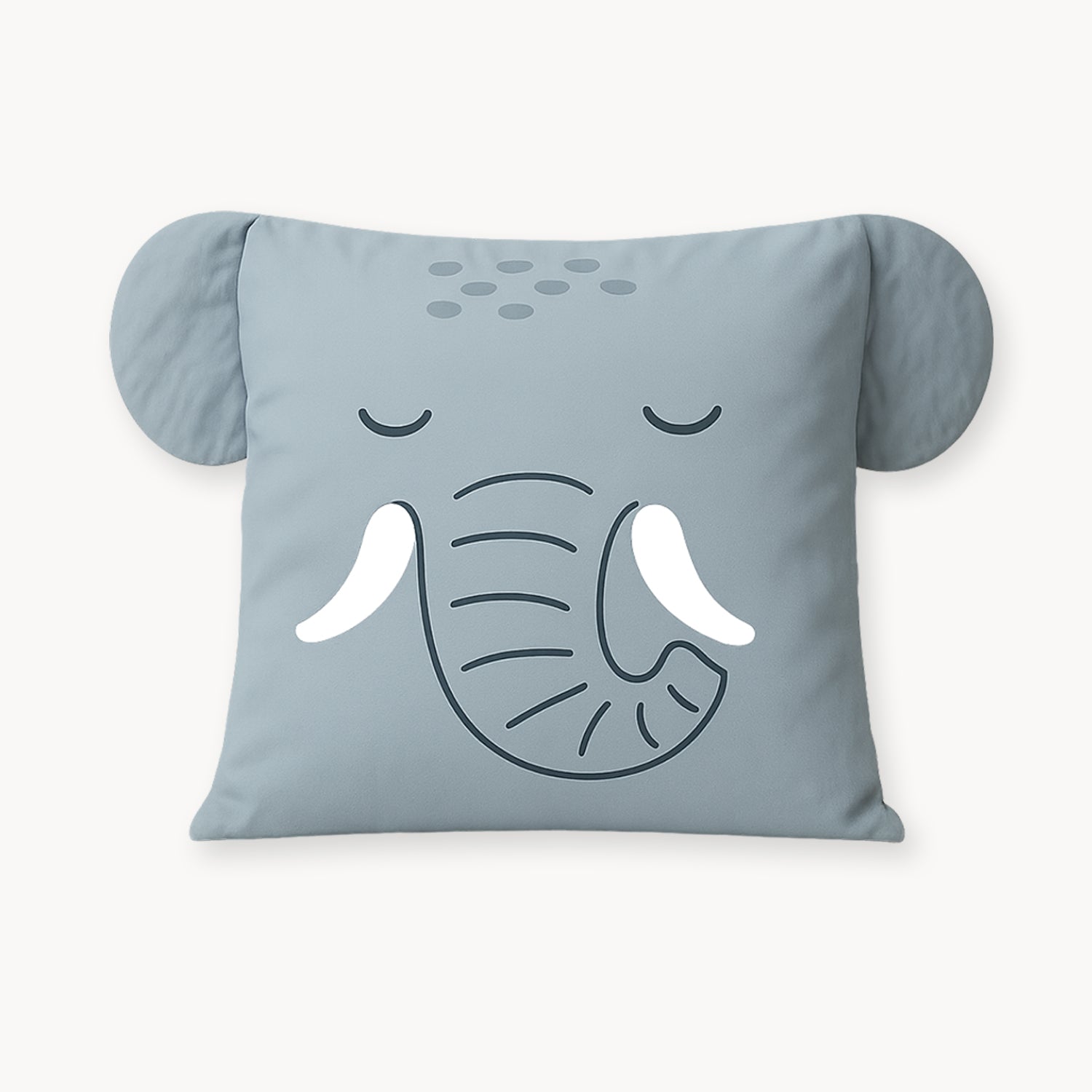 HappyBed Kinder - Eddy Elephant - Kissenbezug  1 Stück - 60x70 cm - 100% Baumwolle - SKU: 8721001724369