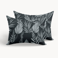 HappyBed Kissenbezug | Schwarze Blätter | 2er Set