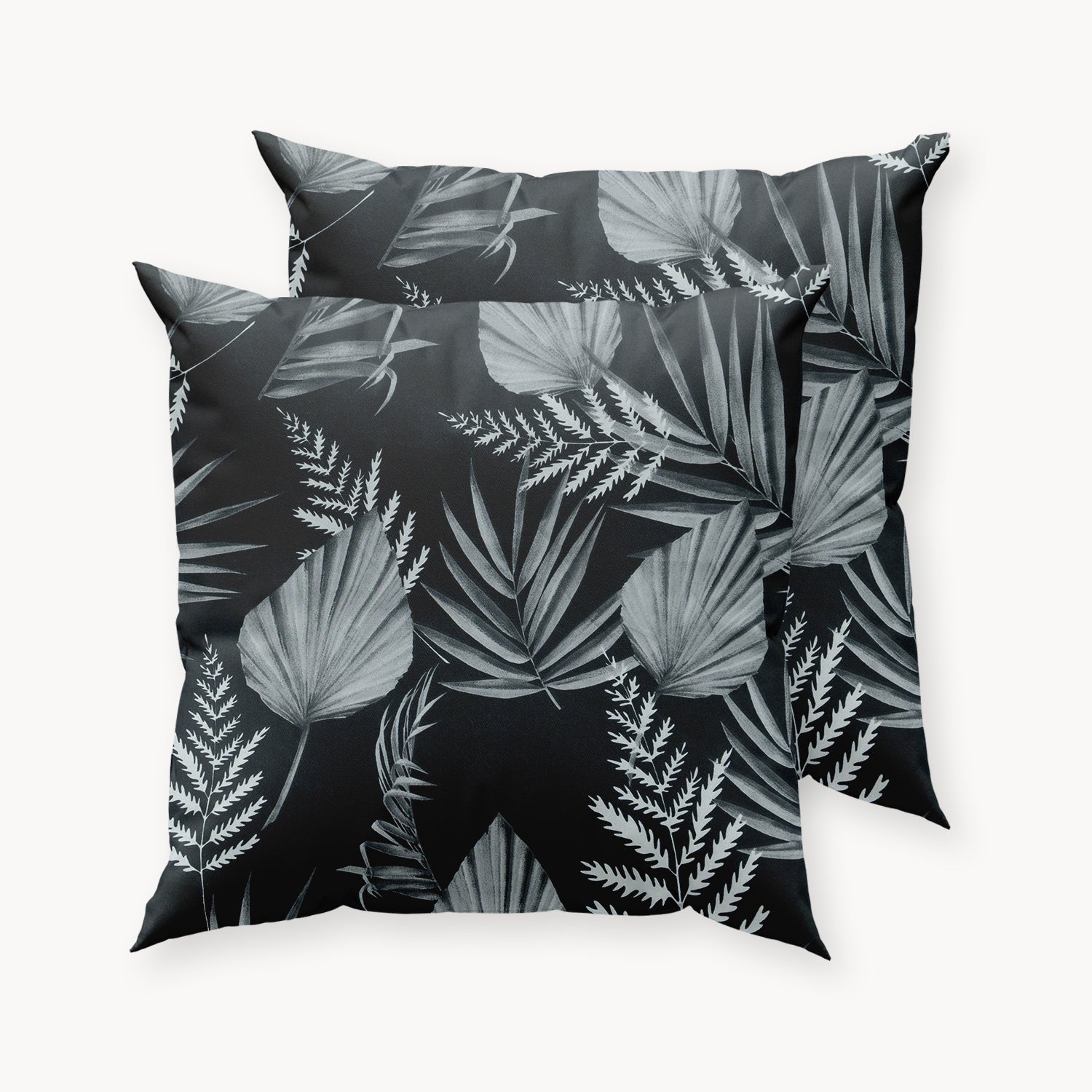 HappyBed Kissenbezug | Schwarze Blätter | 2er Set
