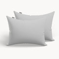 HappyBed Premium Pillowcase | Pebble Grey | Set of 2 | Percale Cotton