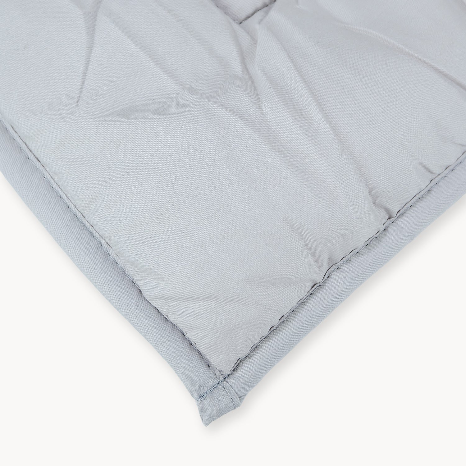 HappyBed Premium Bettdecke | Grau | Für das ganze Jahr | 100% Perkal Baumwolle