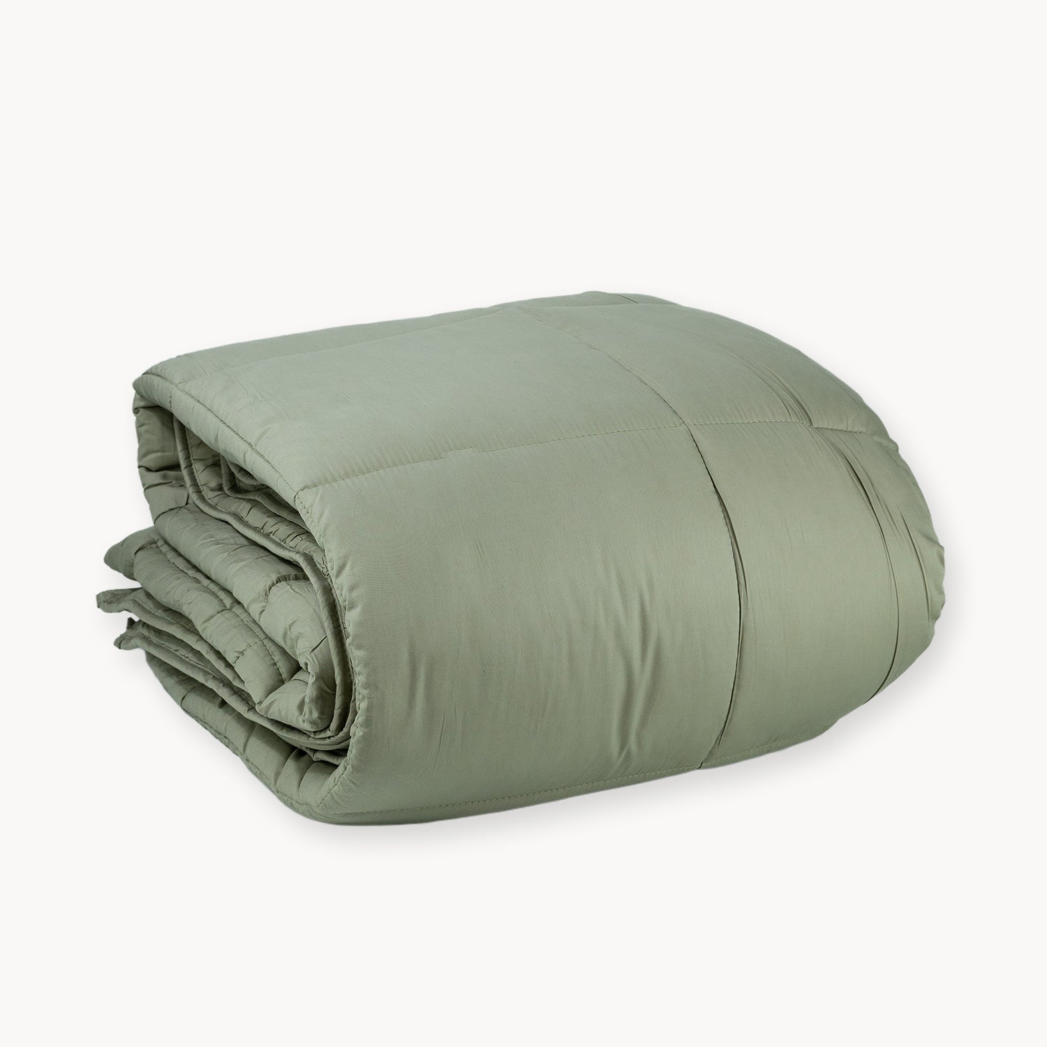 HappyBed Premium Bettdecke | Salbeigrün | Für das ganze Jahr | 100% Perkal Baumwolle - SKU: 8719023690663