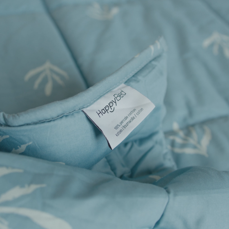 HappyBed Premium Edredón | Brisa Botánica | Para todo el año I 100% Algodón Percal