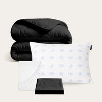 Zwart wasbaar dekbed in summer sale bundel aanbieding