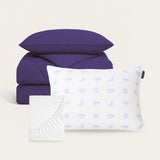 Navy HappyBed Cooling Bundel met Cooling IceSilk™ Zomerdekbed en kussensloop voor koele, frisse nachtrust
