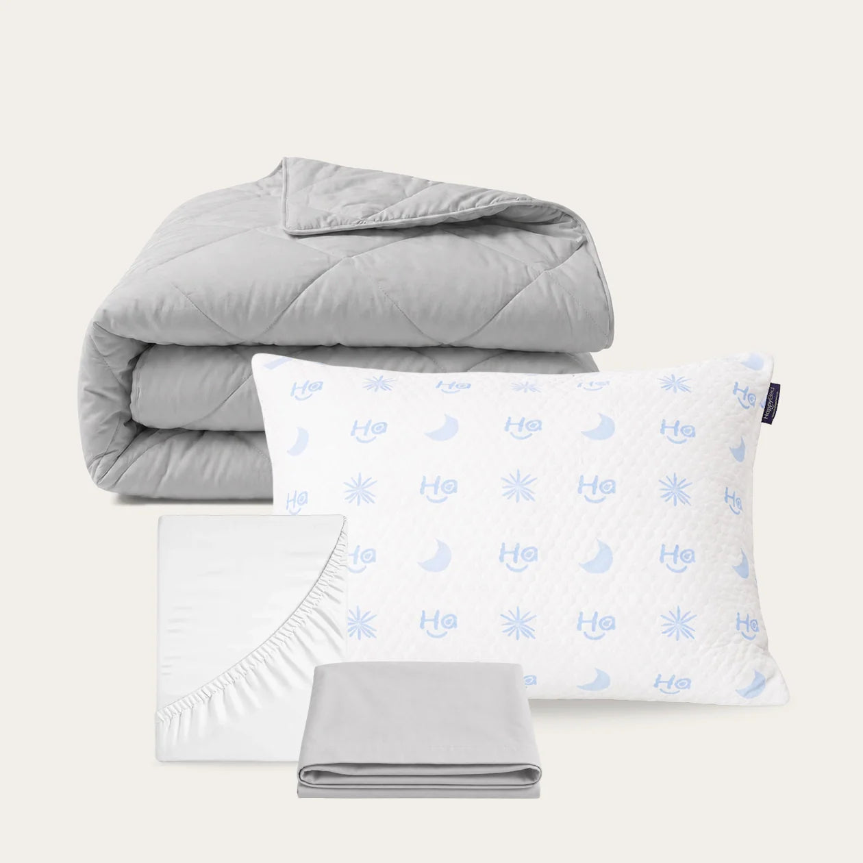 Summer sale bundel wasbaar dekbed in pebble grey kleur