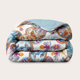 HappyBed x A Fish Named Fred double-sided colorful desert world dekbed for year-round use