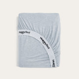 HappyBed Jersey hoeslaken in zacht grijs katoen met elastische band voor perfecte pasvorm