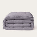 Ibiza dekbed HappyBed in Burnished Lilac met franjes, geschikt voor het hele jaar en hypoallergeen
