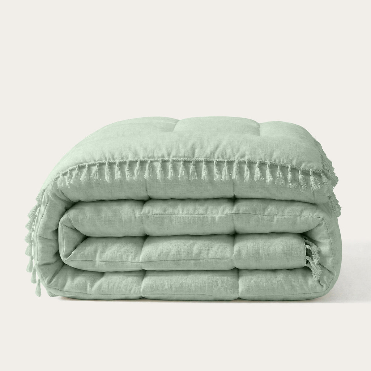HappyBed Bettdecke | Ibiza Mintgrün | Für das ganze Jahr