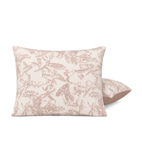 HappyBed Kussenslopen Jacquard bruin set van 2