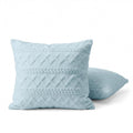 Kussenslopen | Teddy | Jacquard | Blauw | Set van 2