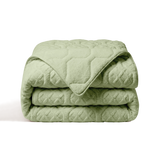 HappyBed vaskbart dyne | Teddy-jacquard | Grøn