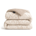 Taupe HappyBed Wasbaar Jacquard all season dekbed voor luxe en comfort