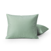 Kussenslopen | Katoen Satijn | Houndstooth Green | Set van 2