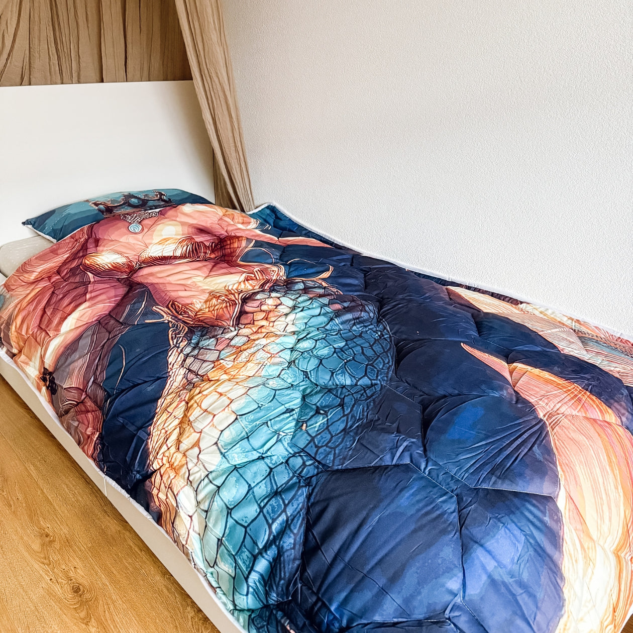 HappyBed Kids dekbed voor het hele jaar + kussensloop - Mermaid