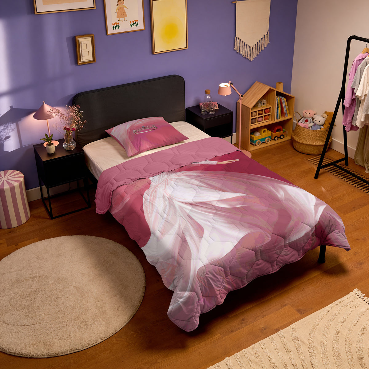 HappyBed Kids Duvet | Princess | All season + pillowcase