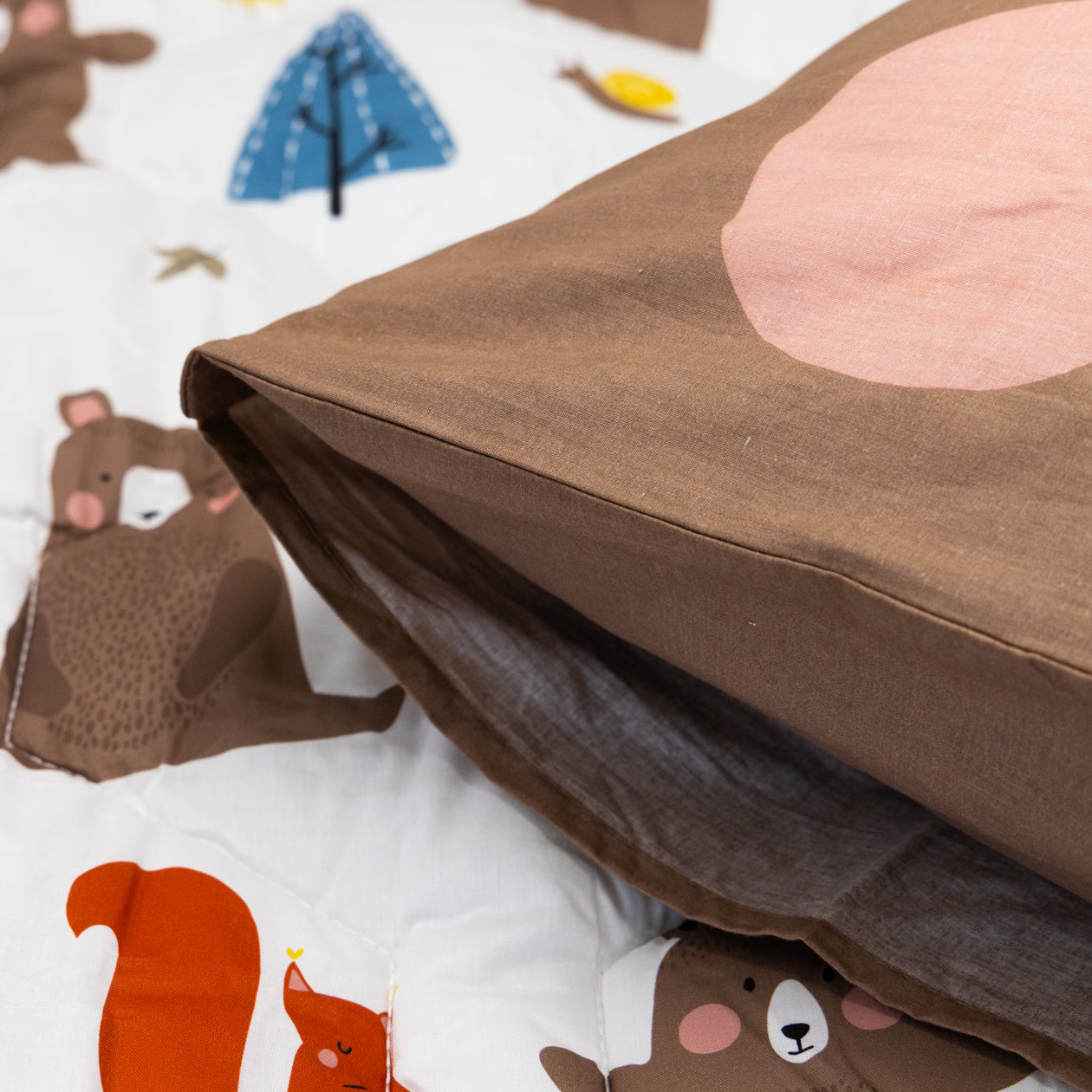 HappyBed Kids taie d'oreiller | Bobby Bear | 100% coton