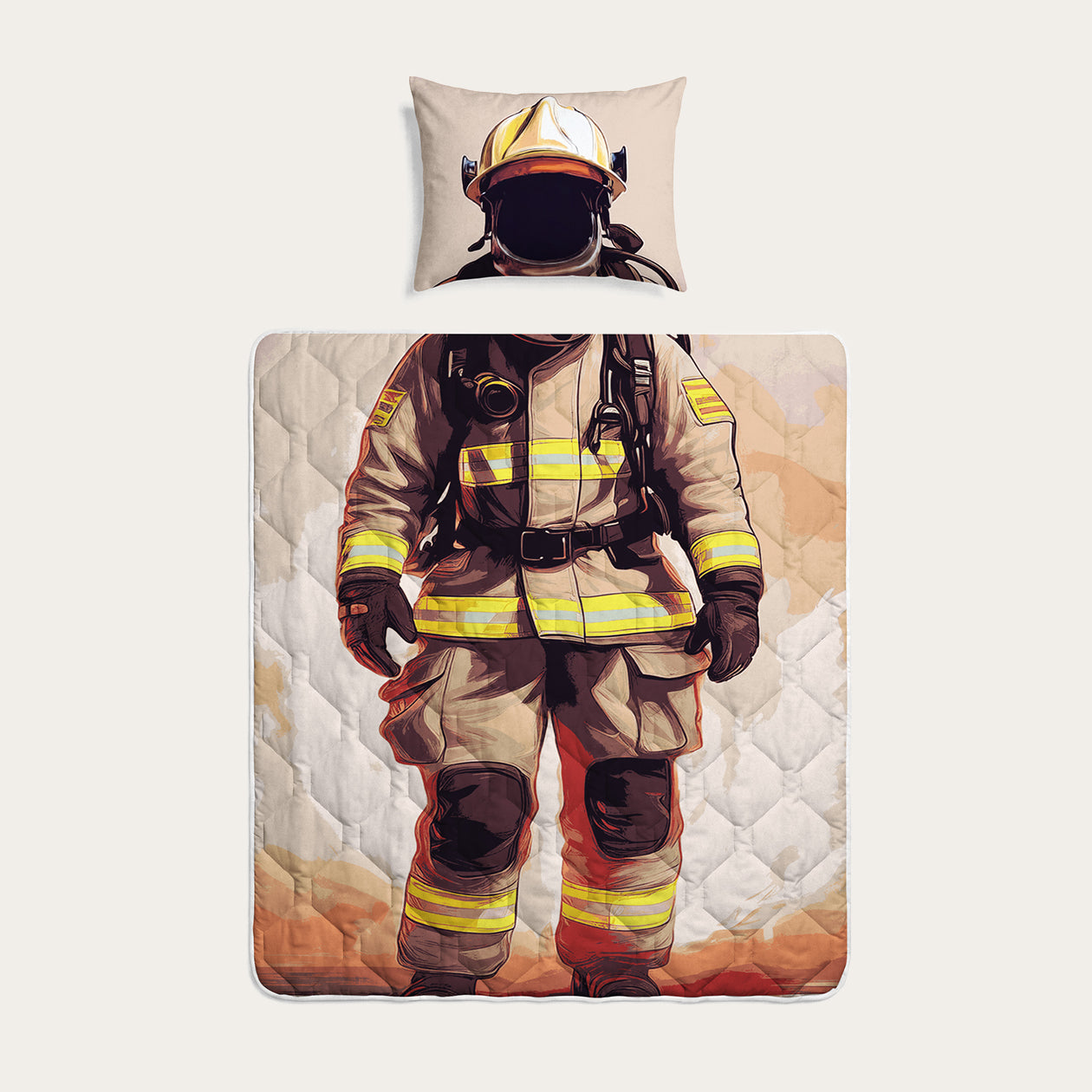 HappyBed Kids Täcke | Brandman | För hela året + örngott