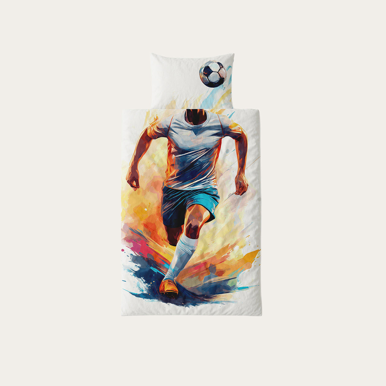 HappyBed Kids Duvet | Footballer | For the whole year + pillowcase