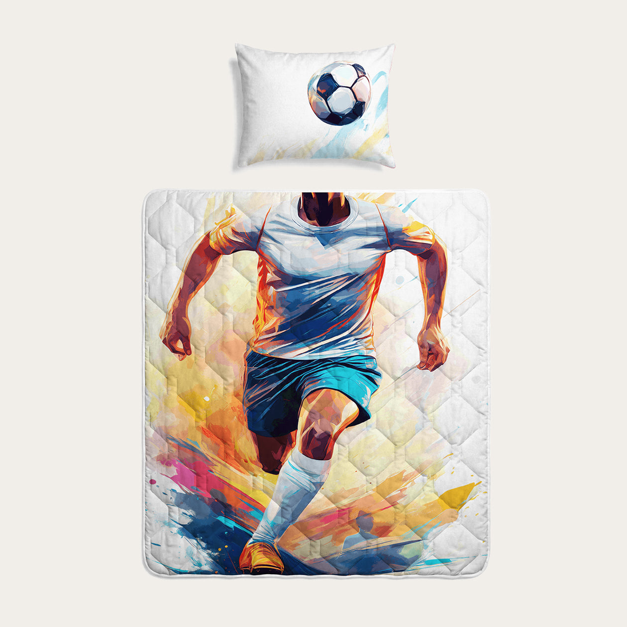 HappyBed Kids Duvet | Footballer | For the whole year + pillowcase