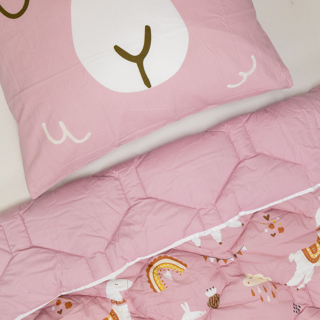 HappyBed Kids taie d'oreiller | Lizzy Lama | 100% coton