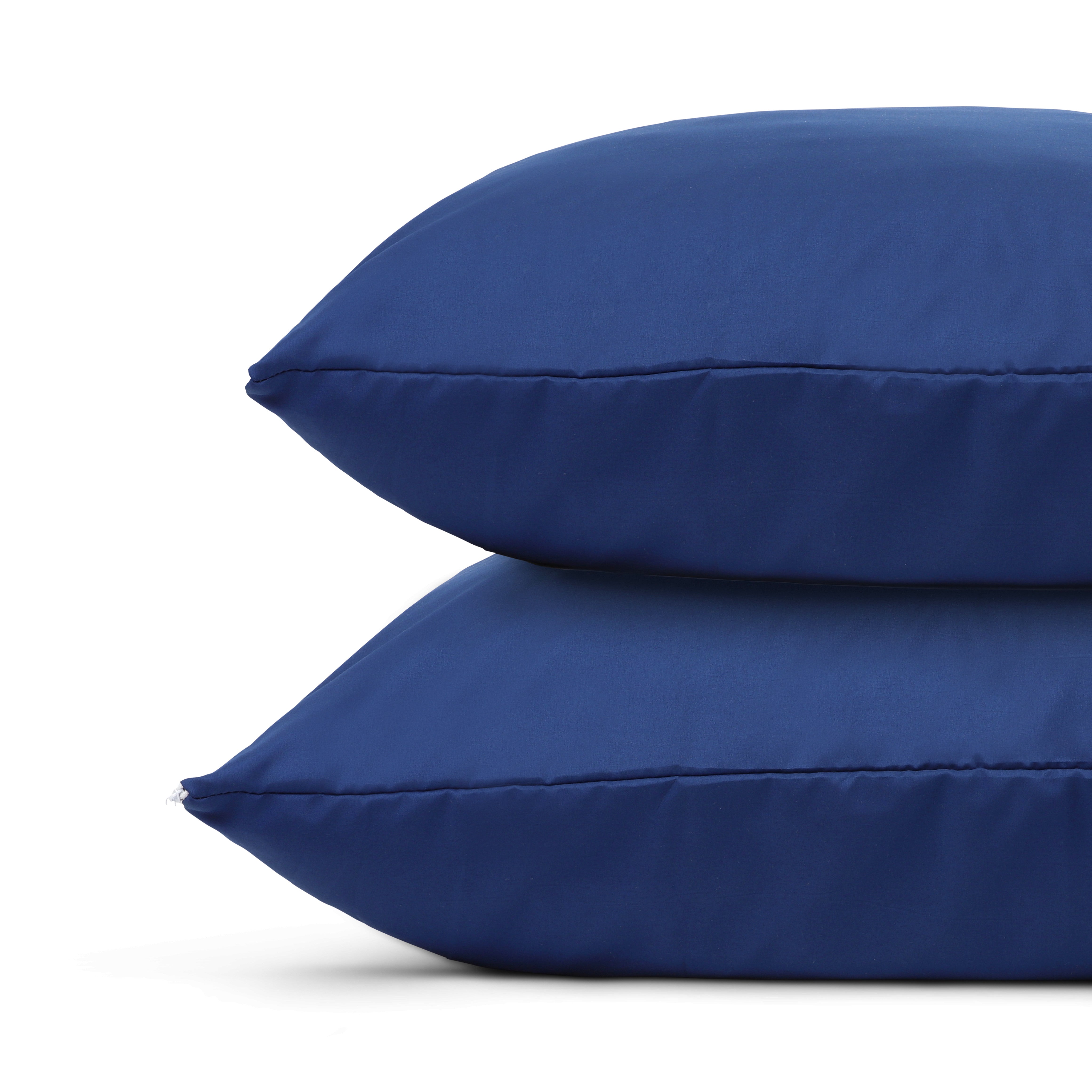 HappyBed | Navy kussensloop set 2 stuks - 60x70cm - 100% Microvezel