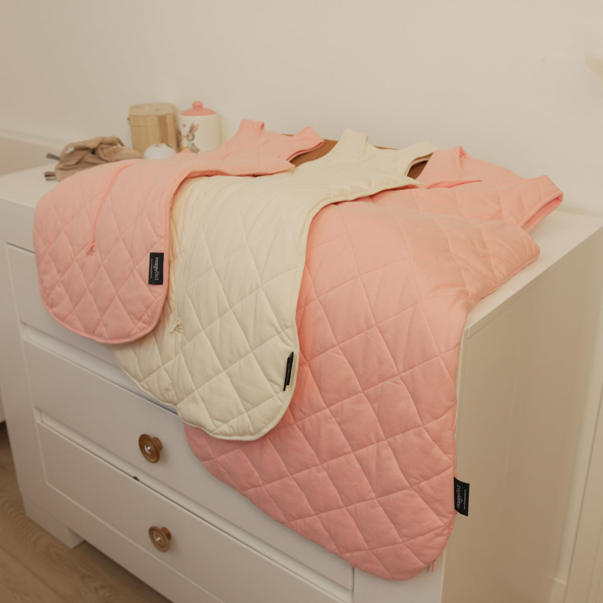 HappyBed weighted baby sleeping bag | Old Pink