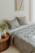 Pudebetræk | Feather Down | Grey | Sæt med 2