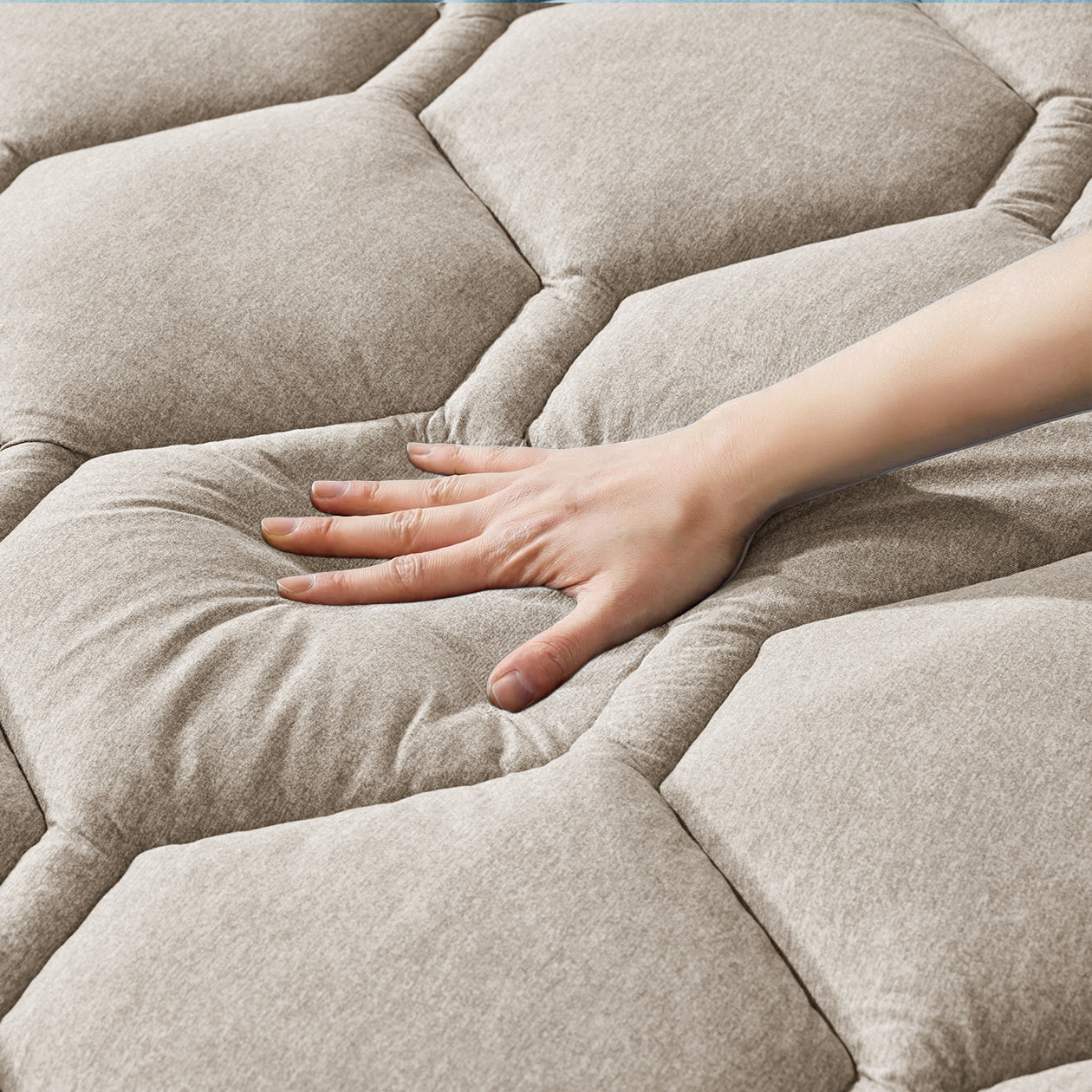 HappyBed Duvet | Jersey Taupe | For year-round use