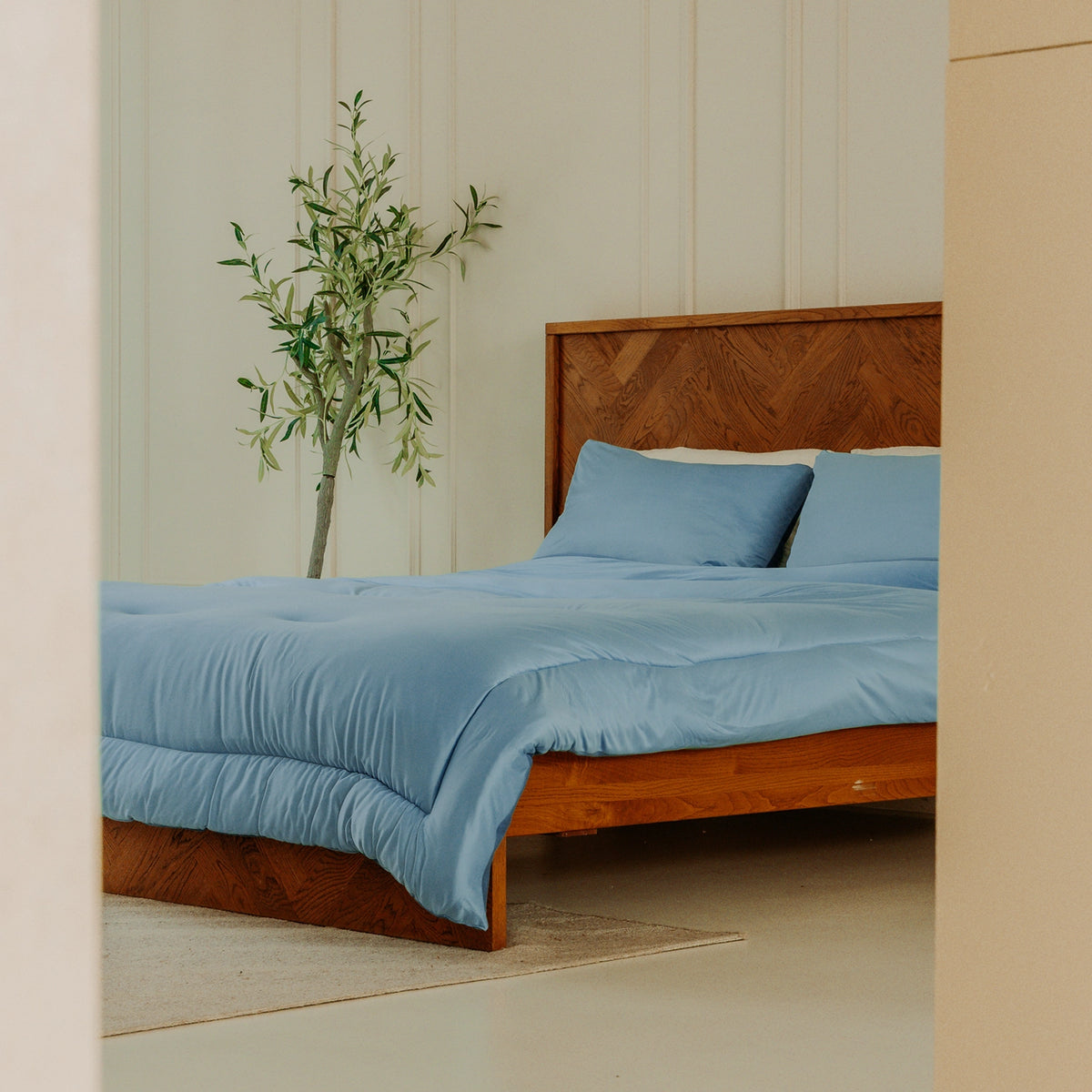 Washable All Season Duvet | Marshmallow | Blue