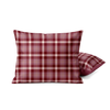 Pillowcases | Marshmallow | Tartan Burgundy