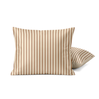 Kussenslopen | Marshmallow | Mocha stripes