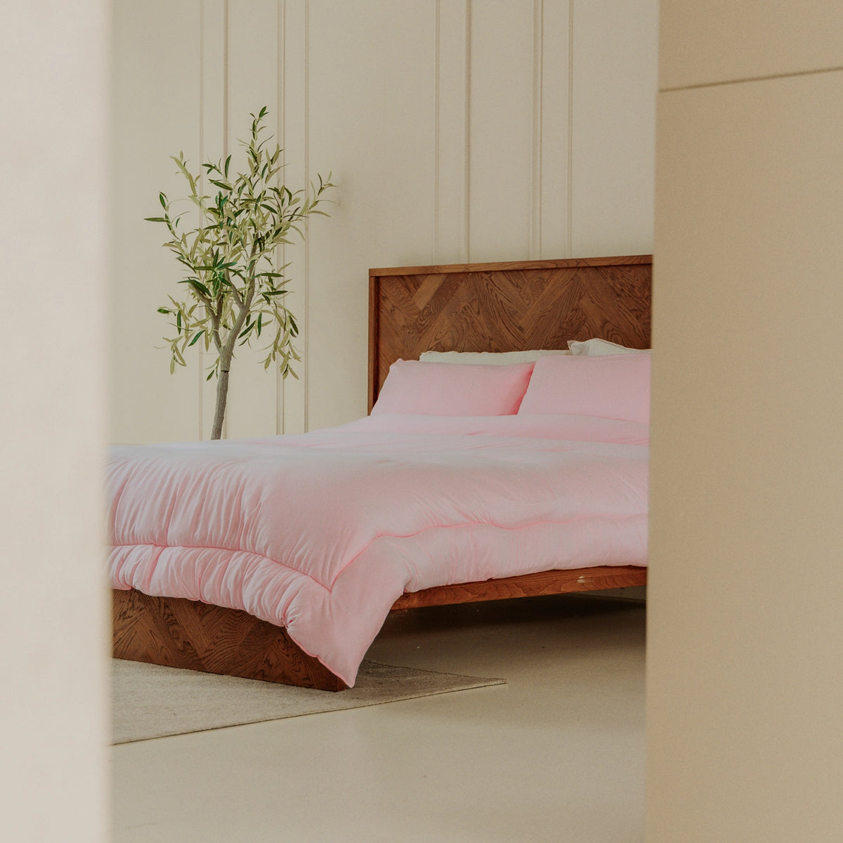 Washable All Season Duvet | Marshmallow | Pink
