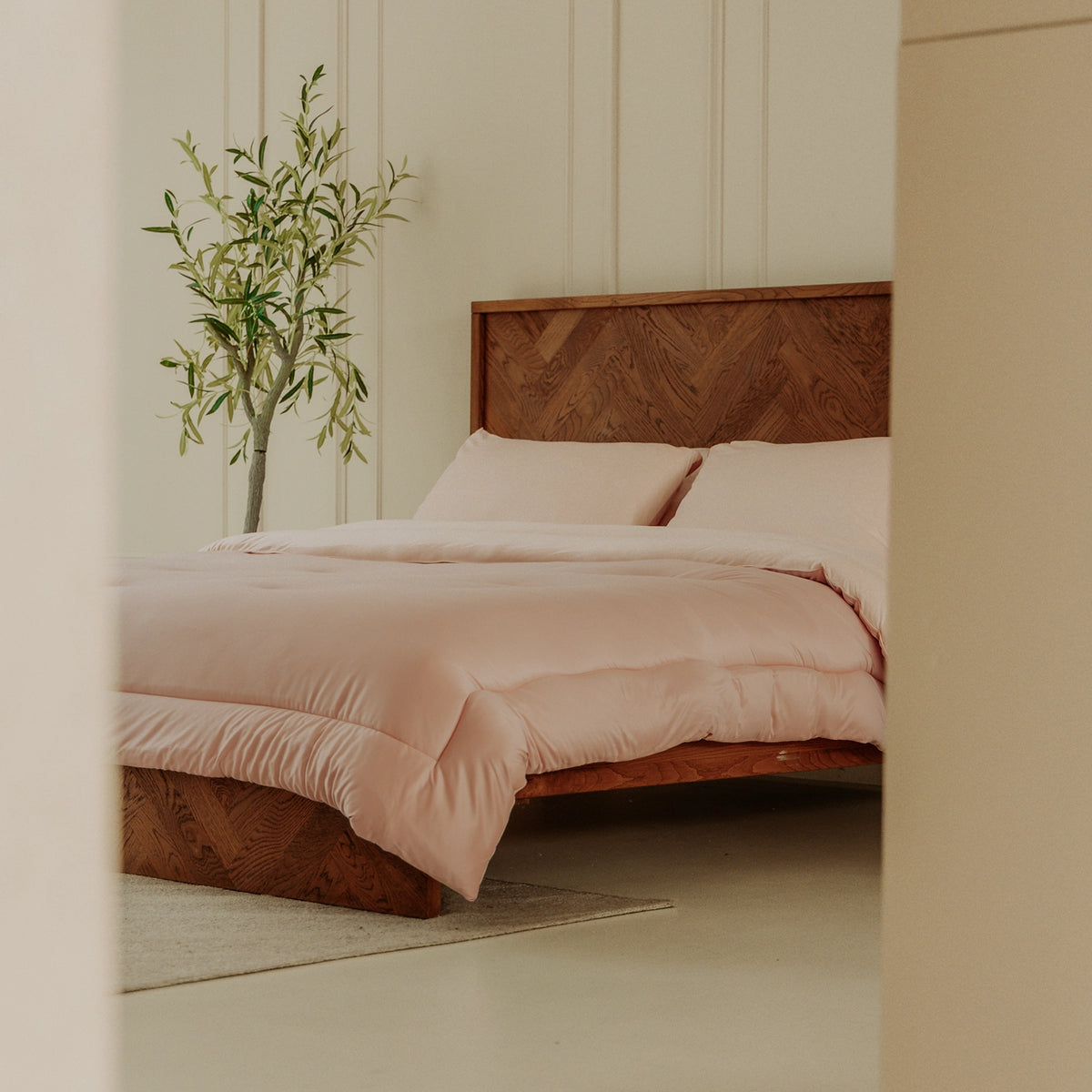 Washable All Season Duvet | Marshmallow | Taupe