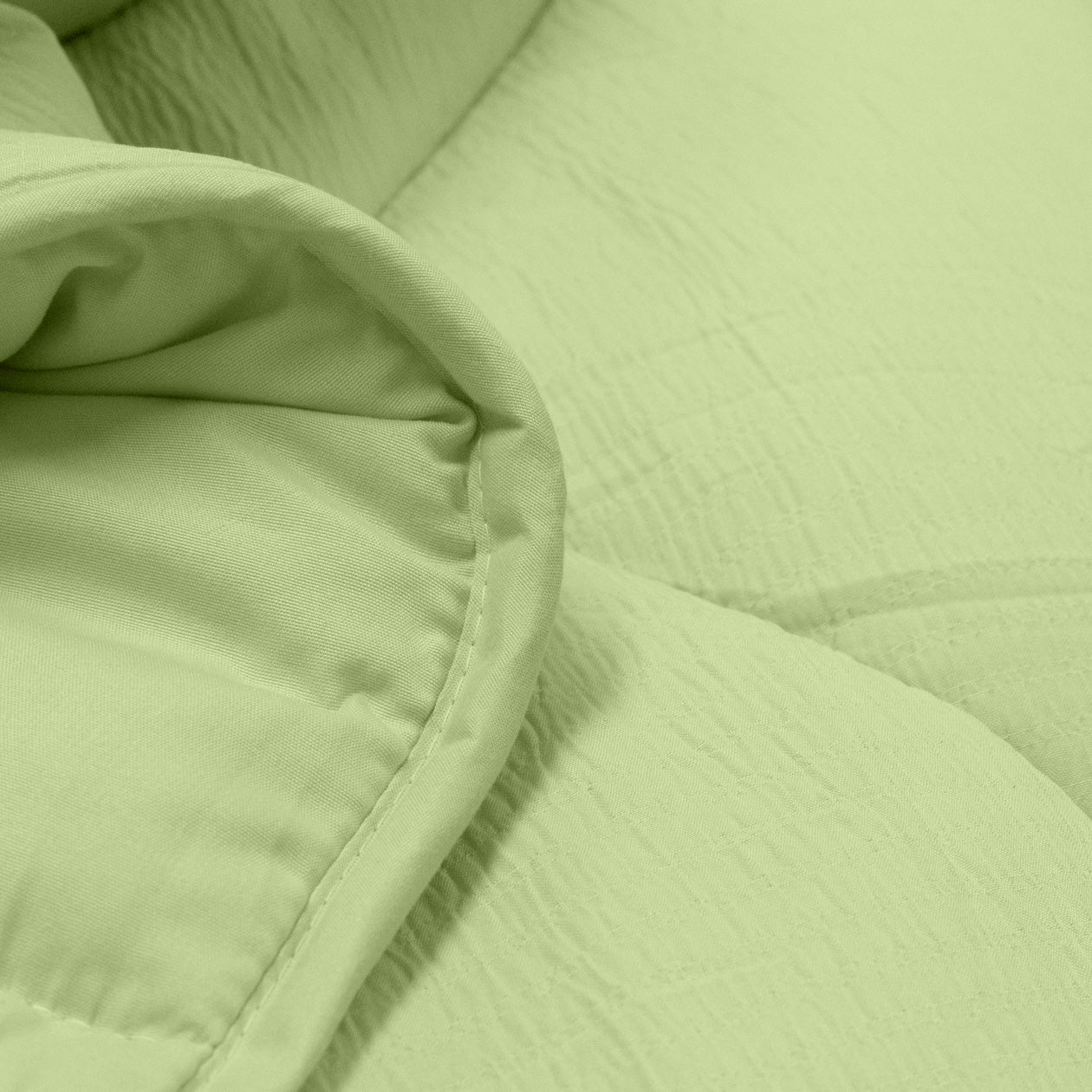 HappyBed Bettdecke | Musselin Hellgrün | Für das ganze Jahr